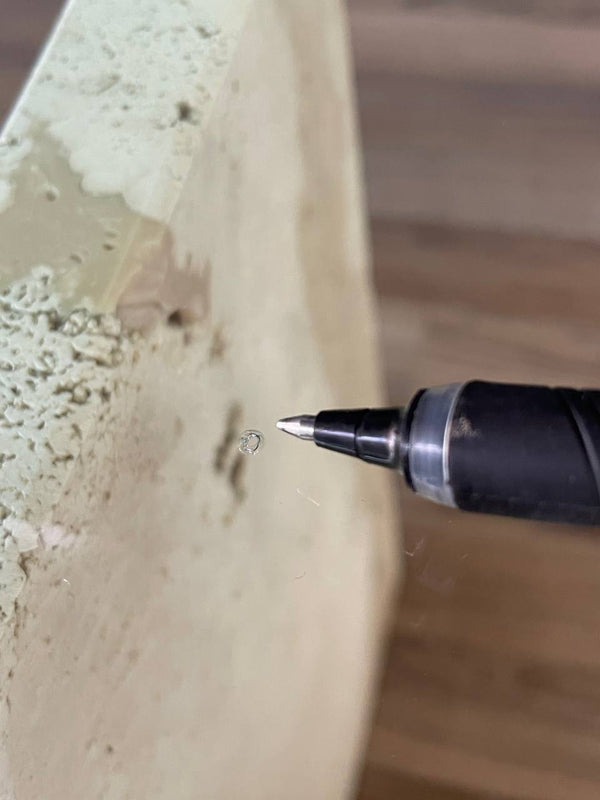 Mid-Century Modern Travertine Stone & Glass Coffee Table, c.1970’s