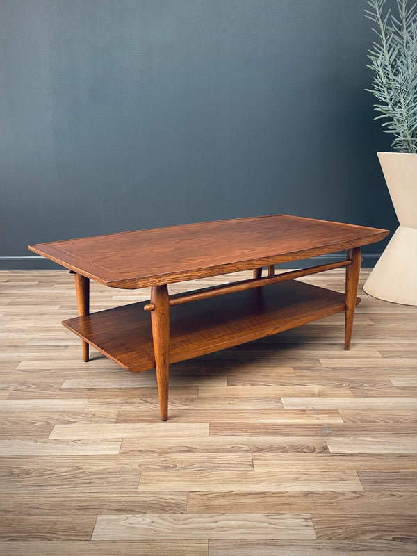 Mid-Century Modern Two-Tier Walnut Coffee Table by Lane, c.1960’s