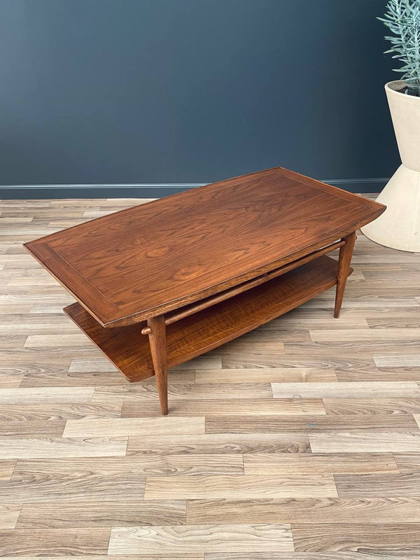 Mid-Century Modern Two-Tier Walnut Coffee Table by Lane, c.1960’s