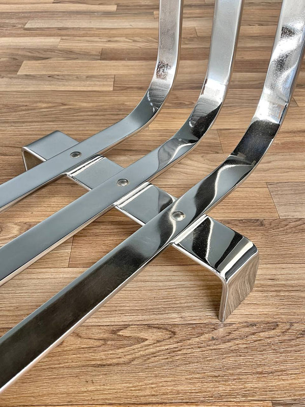 Art Deco Bauhaus Style Lacquer & Chrome Side Table, c.1940’s