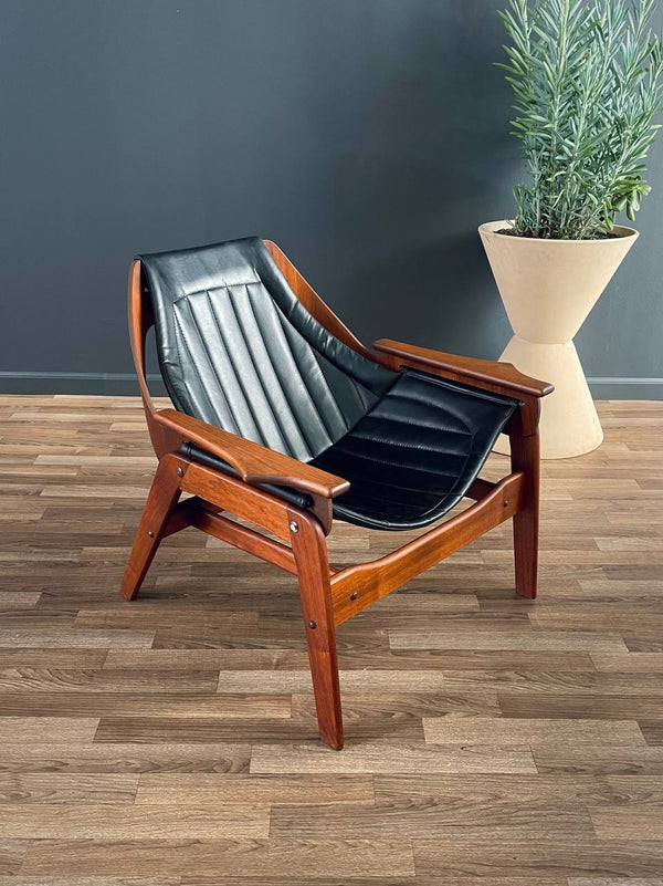 Mid-Century Modern Sculpted Sling Lounge Chair by Jerry Johnson, c.1950’s