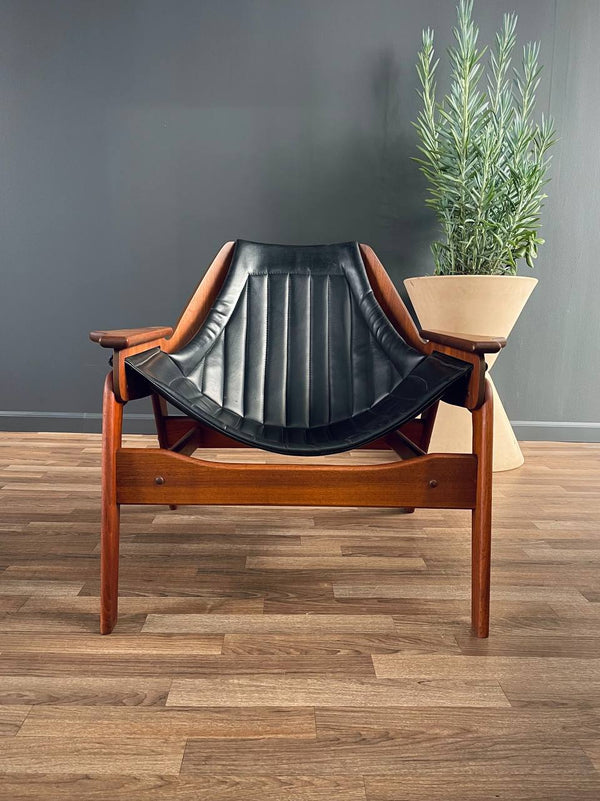 Mid-Century Modern Sculpted Sling Lounge Chair by Jerry Johnson, c.1950’s