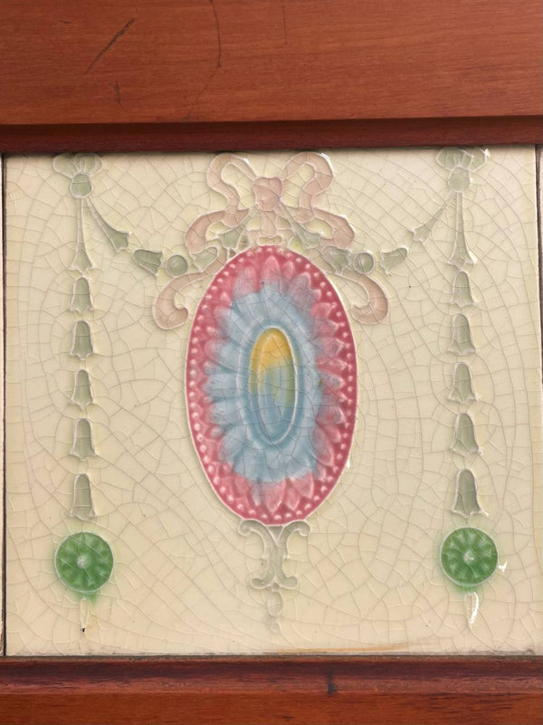 English Antique Marble Top Console Entry Cabinet, c.1920’s