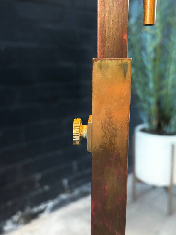 Antique Art Deco Style Floor Lamp with Tiffany Style Shade, c.1970’s