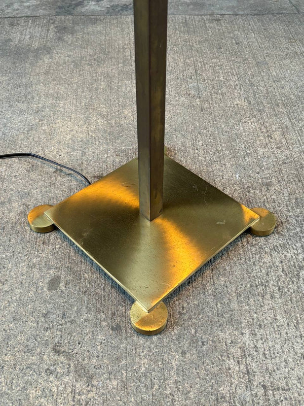 Antique Art Deco Style Floor Lamp with Tiffany Style Shade, c.1970’s