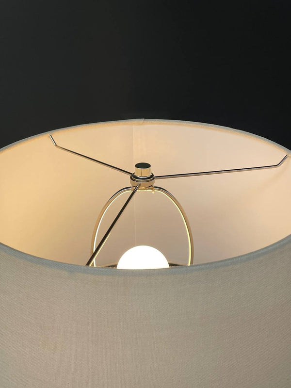Mid-Century Modern Chrome & Cork Table Lamp, c.1960’s