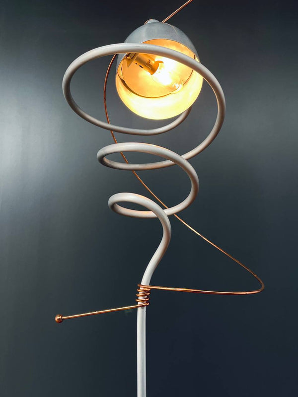Vintage Post Modern Atomic Copper & Aluminum Table Lamp, c.1970’s