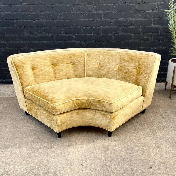 Mid-Century Modern Sectional Two Piece Serpentine Style Sofa , c.1960’s