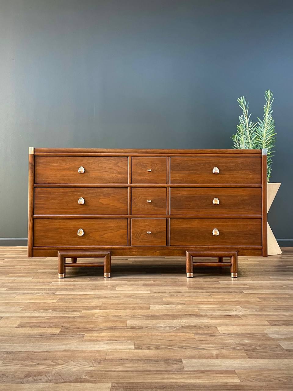 mid century modern dresser los angeles Mid-Century Modern Walnut Dresser by Morris of California, c.1960's