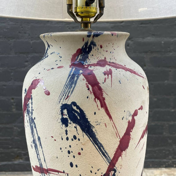 Vintage Mid-Century Modern Abstract Ceramic Table Lamp, c.1960’s