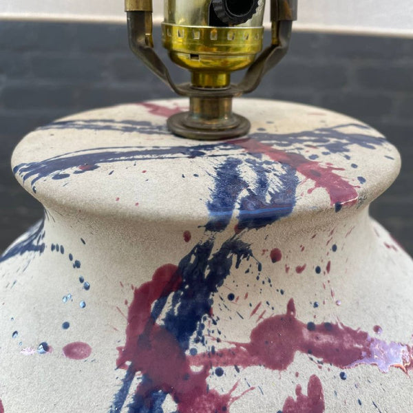Vintage Mid-Century Modern Abstract Ceramic Table Lamp, c.1960’s