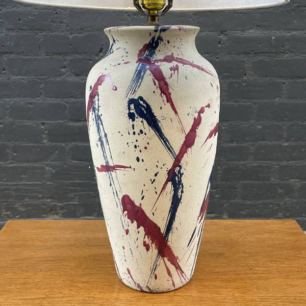 Vintage Mid-Century Modern Abstract Ceramic Table Lamp, c.1960’s