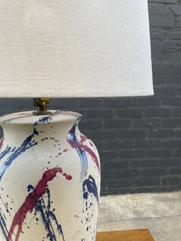 Vintage Mid-Century Modern Abstract Ceramic Table Lamp, c.1960’s