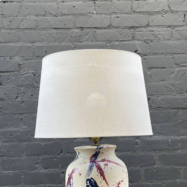 Vintage Mid-Century Modern Abstract Ceramic Table Lamp, c.1960’s