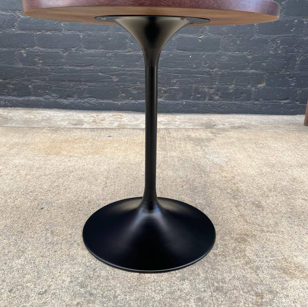 Pair of Vintage Multi-Wood Tulip Style Side Tables 2x