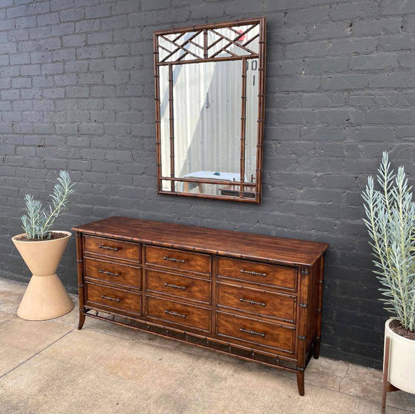 Vintage Hollywood Regency Faux Bamboo Dresser by Century Furniture, c.1960’s