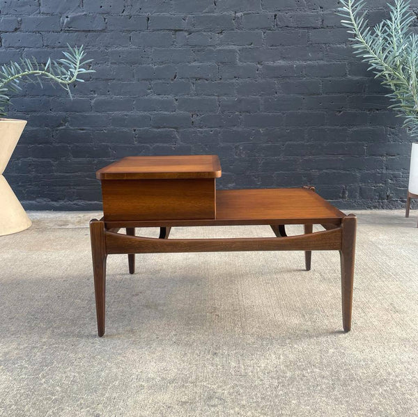 Pair of Mid-Century Modern Walnut Side Tables by Bassett Furniture, c.1960’s