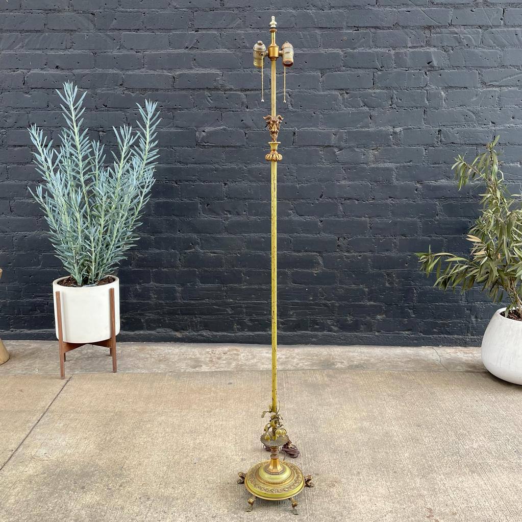 Antique Brass Floor Lamp – Vintage Supply