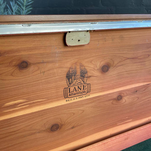 Mid-Century Modern Walnut Cedar Trunk Chest by Lane Furniture, c.1960’s