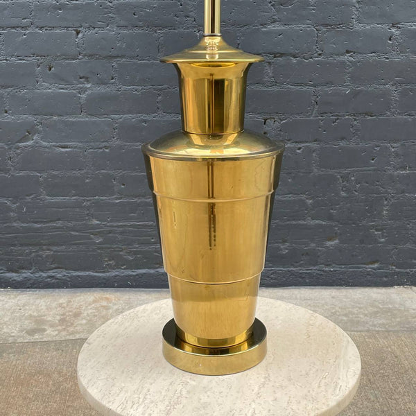 Mid-Century Modern Polished Table Lamp with New Shade, c.1960’s