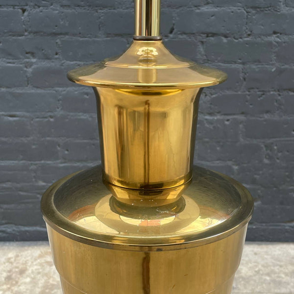 Mid-Century Modern Polished Table Lamp with New Shade, c.1960’s
