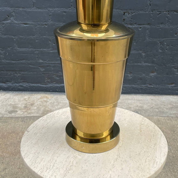 Mid-Century Modern Polished Table Lamp with New Shade, c.1960’s