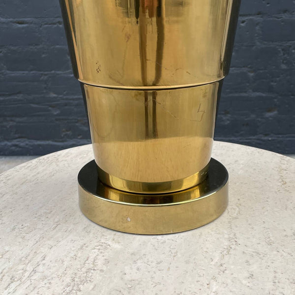 Mid-Century Modern Polished Table Lamp with New Shade, c.1960’s