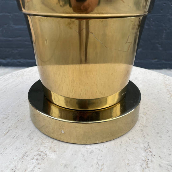 Mid-Century Modern Polished Table Lamp with New Shade, c.1960’s