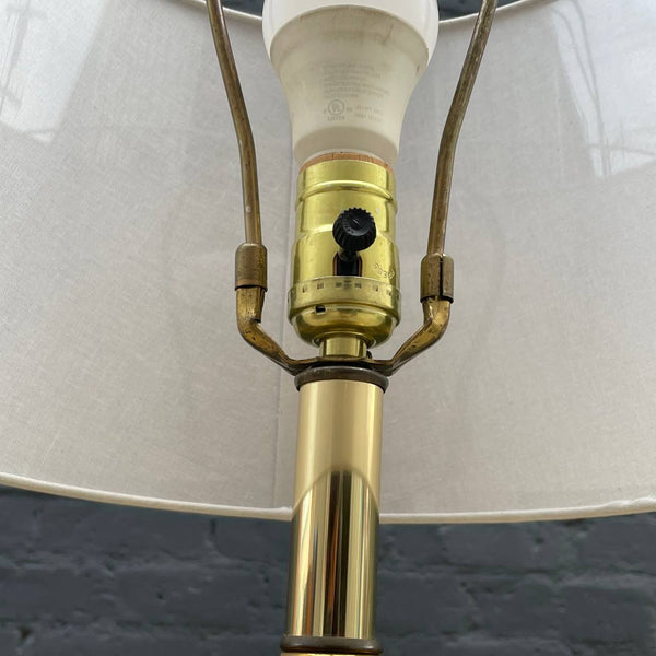 Mid-Century Modern Polished Table Lamp with New Shade, c.1960’s