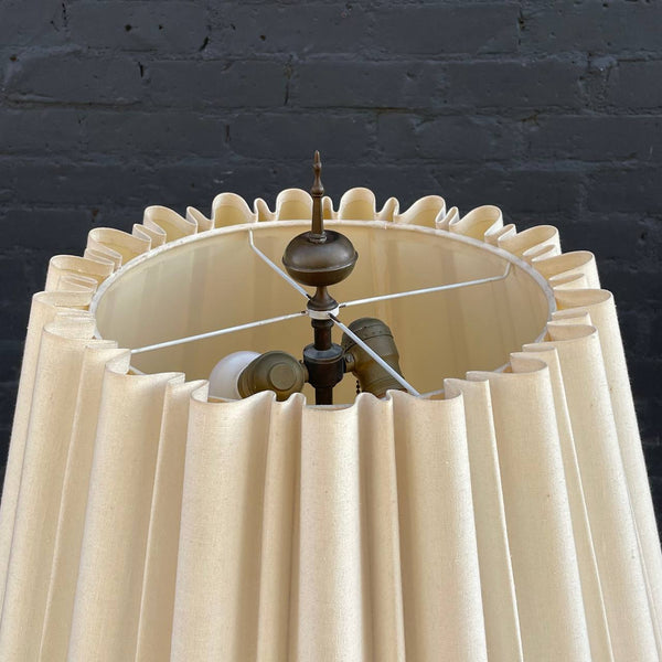 Vintage Sculpted Brass Tripod Table Lamp, c.1960’s