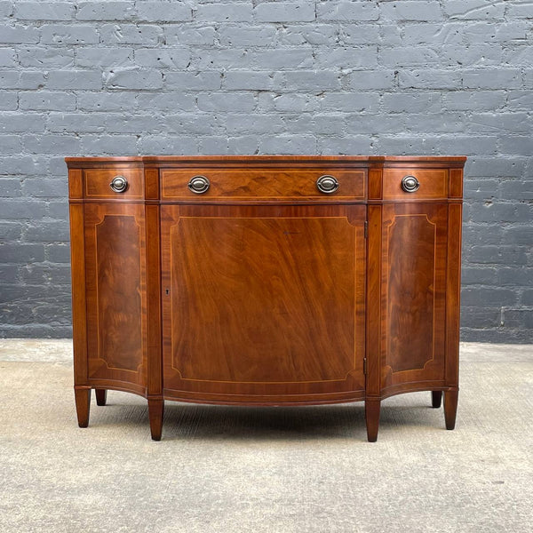 Antique Federal Style Mahogany Buffet Sideboard by Baker, c.1940’s