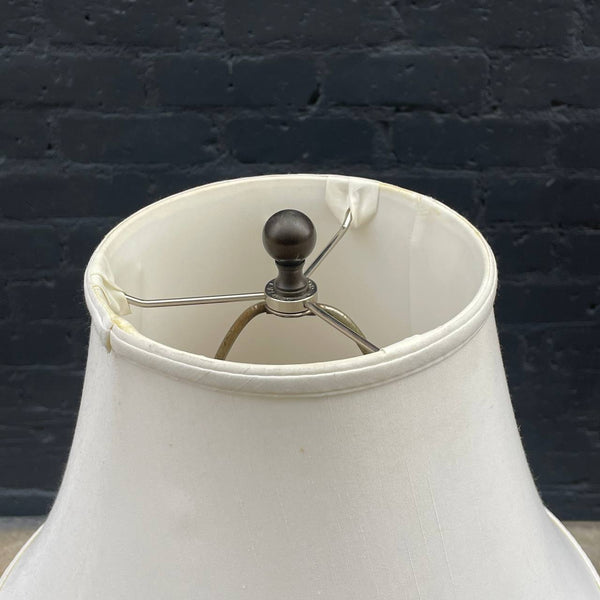 Mid-Century Modern Bird Motif Brass Table Lamp, c.1930’s