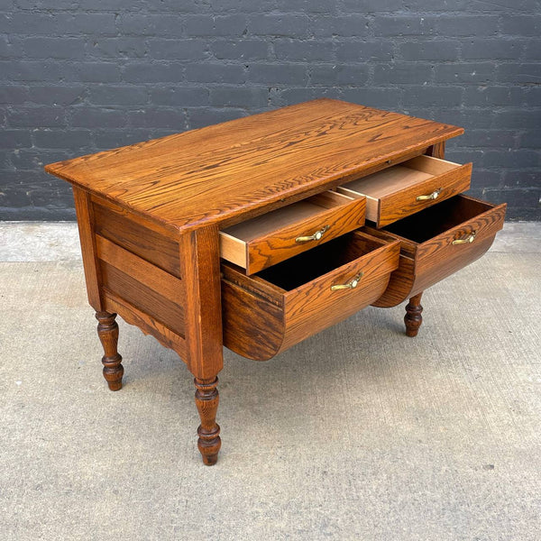 American Antique Bakers Table Cabinet with Flour Bin