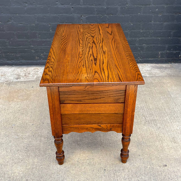 American Antique Bakers Table Cabinet with Flour Bin