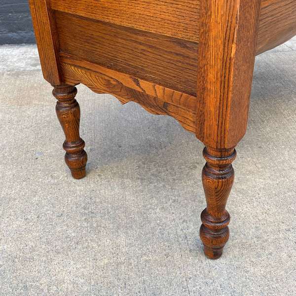 American Antique Bakers Table Cabinet with Flour Bin
