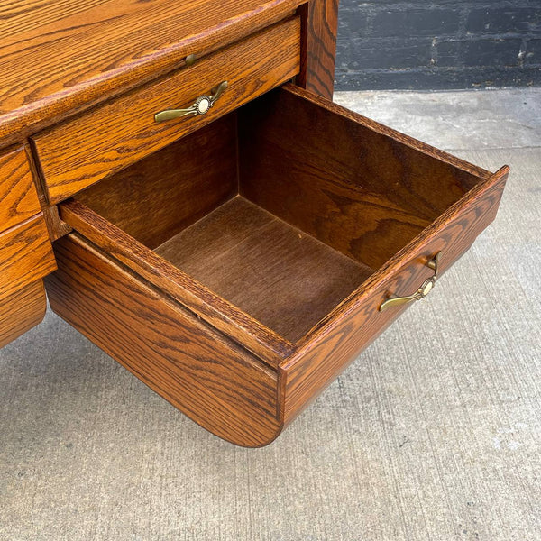 American Antique Bakers Table Cabinet with Flour Bin