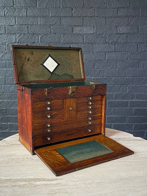 Early 20th Century American Oak Machinist’s Tool Box by H. Gerstner & Sons, c.1930’s