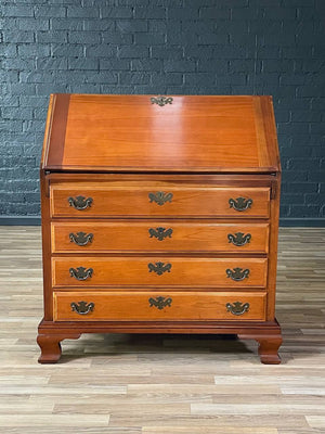 American Colonial Cherry Drop-Down Desk by Maddox, c.1950’s