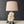 Vintage Italian Neoclassical Carved Alabaster Table Lamp w/ Floral & Bird Motif