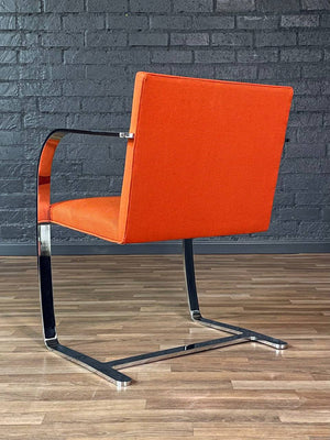 Signed Mies Van Der Rohe “Brno” Steel Chair for Knoll