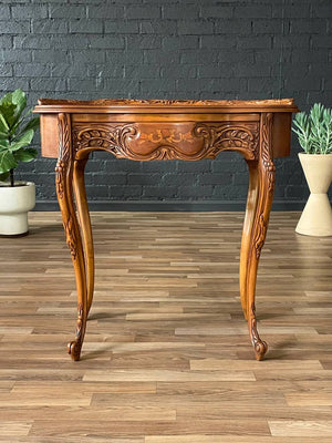 Small French Louis XV Style Inlaid Vanity Table , c.1960’s