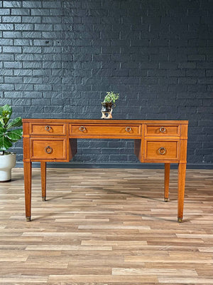 Mid-Century Modern Desk w/ Leather Top by Milling Road, c.1960’s