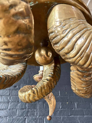 Mid-Century Modern Brass Ram Horn Chandelier by Chapman, c.1960’s