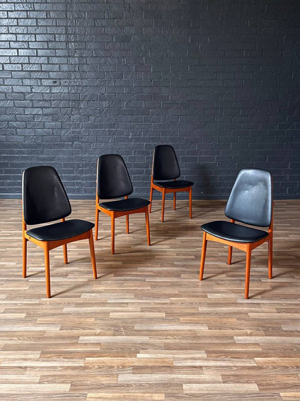 Set of 4 Mid-Century Danish Modern Teak Dining Chairs, c.1960’s