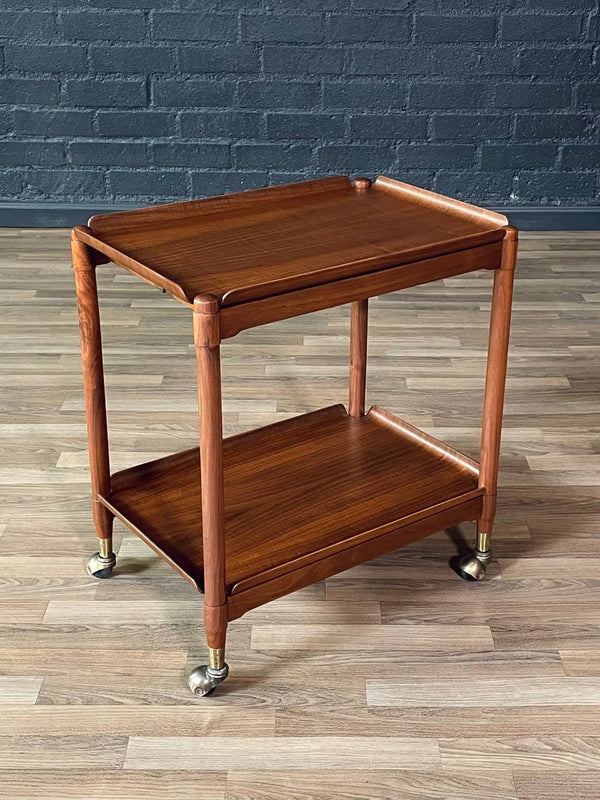 Mid-Century Danish Modern Collapsible Serving Cart by John Stuart, c.1960’s