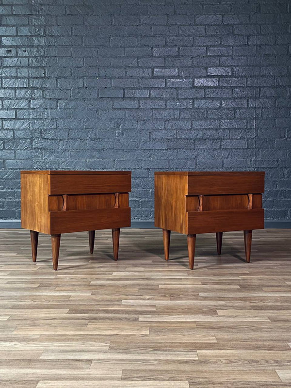 Pair of Mid-Century Modern Sculpted Night Stands by American of Martinsville, c.1950’s
