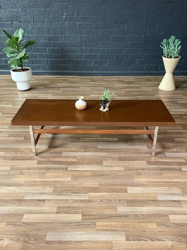 Mid-Century Modern Walnut & Chrome Coffee Table by Lane, c.1960’s