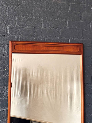 Mid-Century Modern Walnut Wall-Hanging Mirror, c.1960’s