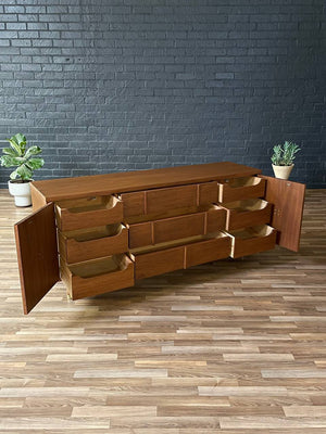 Mid-Century Modern Dresser with Brass Accents, c.1960’s