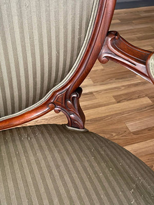 Victorian Rococo Revival Carved Walnut Armchair, c.1940’s
